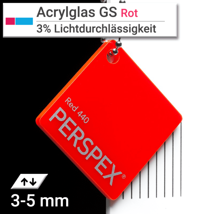 acrylglas gs rot perspex 440