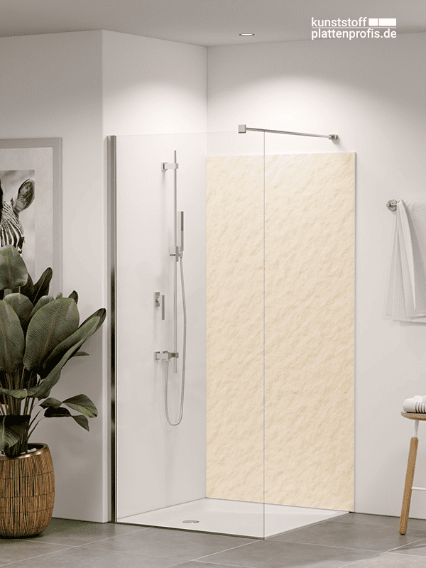 Duschrückwand Sandstein