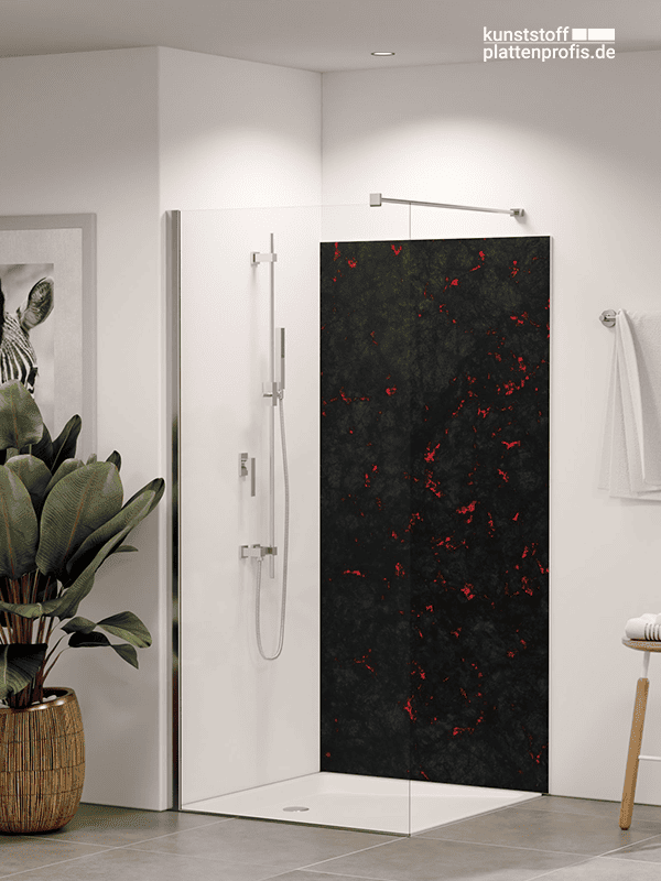 Duschrückwand Lava
