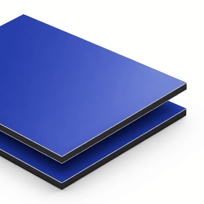 Alu Verbundplatte Blau